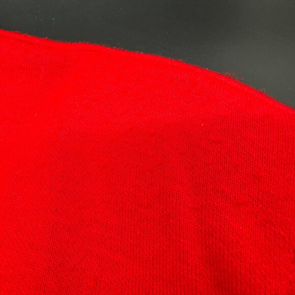 Vintage Womens 3X Red Cardigan Jacket Black Trim CD Daniels 1990s Shoulder Pads - Picture 11 of 12